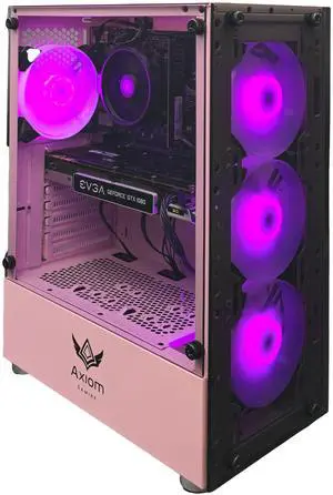 Axiom Gaming PC Petalflare, AMD Ryzen 5, 16GB RAM, 512GB SSD, NVIDIA GeForce GTX 1080 8GB GDDR5X, Wi-Fi, Windows 11 Home