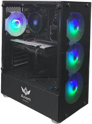 Axiom Gaming PC Darkmatter, AMD Ryzen 5, 16GB RAM, 512GB SSD, AMD Radeon RX 580 8GB GDDR5, Wi-Fi, Windows 11 Home