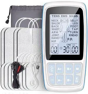 JowTree TENS EMS Unit, FDA Cleared Electronic Muscle Stimulator for Pain Relief Therapy