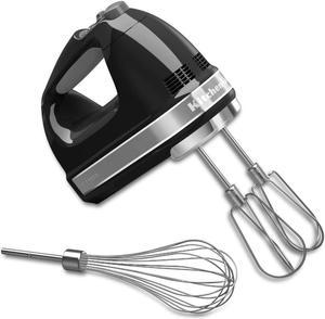 KitchenAid KHM7210OB 7-Speed Digital Hand Mixer with Turbo Beater II Accessories and Pro Whisk - Onyx Black