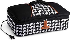 HotLogic 16801170-HND Food Warming Tote Casserole Carrier Plus 120V, Houndstooth