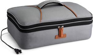 HotLogic 16801170-GY Food Warming Tote Casserole Carrier Plus 120V, Gray