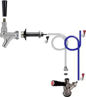 Kegco Tap Conversion Kit, Chrome