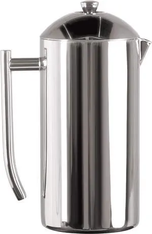 Frieling Double-Walled Stainless Steel French Press Coffee Maker - 36 oz Polished & Insulated Press Pot - Stainless Steel Coffee Maker Frieling Double-Walled Stainless Steel French Press Coffee Maker - 36 oz Polished & Insulated Press Pot - Stainless Steel Coffee Maker