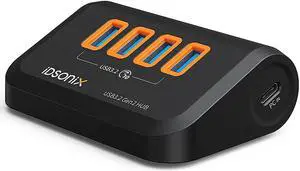 iDsonix usb hub Type-C port/USB A port can be usb3.2 gen2 hub 4 ports support self-power supply/bus power supply support OTG maximum 10Gbps Windows/Mac/Linux/Android cable 0.5m 4 Ports