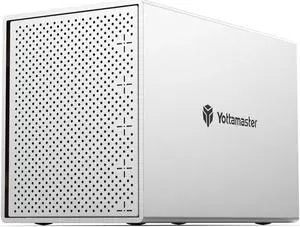 Yottamaster 5 Bay RAID External Hard Drive Enclosure, Aluminum USB RAID Enclosure for 2.5/3.5 Inch SATA HDD SSD Support 5 x 16TB, Mac Style Direct Attached Storage (DAS)