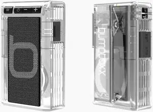 Bumpboxx Retro Pager Beeper Portable Bluetooth Speaker in Original Clear