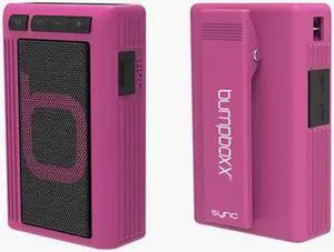 Bumpboxx Retro Pager Beeper Portable Bluetooth Speaker in Pink