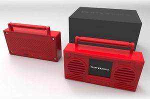 Bumpboxx MicroBoom Wearable Bluetooth Speaker Boombox in Red