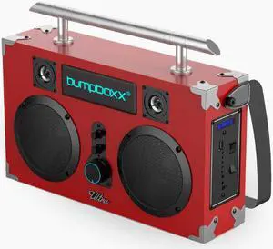 Bumpboxx Ultra Bluetooth Boombox in Red