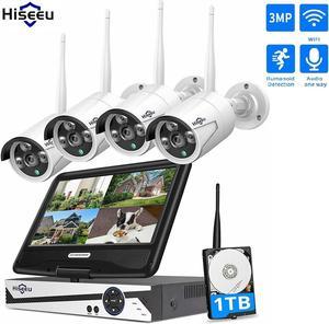 hiseeu wireless security camera system setup