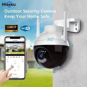 Hiseeu 1080P HD WIFI Camera For Indoor And Outdoor Use, Works with Alexa, 2.4GHz, Baby And Pet Monitor, Two-way Audio, Motion Detection Alarm Push