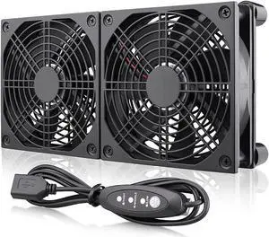 Wathai High Airflow Router Cooling Fan for Computer Cooler TV Box Wireless DC 5V USB Power 120mm 240mm Fan with Multi Speed Controller