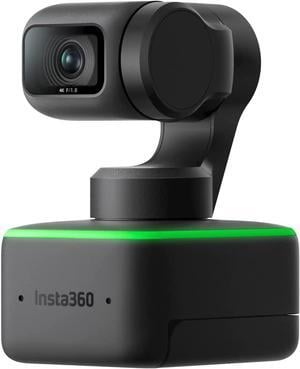 Insta360 Link - PTZ 4K Webcam with 1/2" Sensor, AI Tracking, Gesture Control, HDR, Noise-Canceling Microphones, Specialized Modes, Webcam for Laptop, Video Camera for Video Calls, Live Streaming
