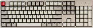 C2 Full Size Wired Mechanical Keyboard Compatible with Mac,  Brown Switch, 104 Keys ABS Retro Color Keycaps Gaming Keyboard for Windows, USB-C Type-C Braid Cable