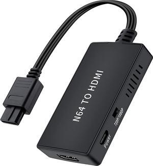 N64 to HDMI Converter Adapter, Converts N64 /Gamecube/Super NES Game Video Signal to HDMI Signal, Displayed on 1080p HD TV/Moniter.