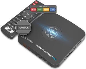Box Pro, 1080p@60fps Video Recorder, DVR with HDMI Capture, Playback on TV. RCA/YPbPr/VGA to Digital Converter. Schedule Recording. No PC Required.