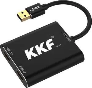 4K HDMI Capture Card, 1080P 60FPS Video Capture Card for Streaming and Recording of PS5, PS4, Xbox Series X/S, Nintendo Switch via DSLR OBS with HD Ultra-Low Latency (USB A 3.0)