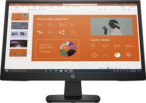 HP P22va G4 21.5 inch 1080P Computer Monitor FHD 7ms 60hz VESA Mountable, Black