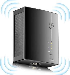 2023 WiFi Extender, Wireless Signal Booster Long Range up to 9998 sq.ft and 50+ Devices,1-Tap Setup Internet Extender with Ethernet Port, Internet Booster for Home, 5 Modes,Wireless Internet Repeater