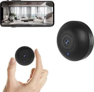 Hidden Camera Spy Camera,FECOMI 1080P Mini Security Camera Indoor Wireless with Video Recording,Small Nanny Cam with Phone app ,Night Vision,Motion Detection, Remote Viewing