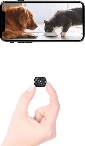 Spy Camera Wireless Hidden Mini WiFi Camera Full HD Clear Live Video Built-in Battery Tiny Compact Indoor Security Cam with Phone App Easy Setup Smallest Home Surveillance Nanny with Night Vision