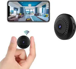 Mini Spy Camera WiFi Wireless Hidden Cameras for Home Security Surveillance with Video 1080P Small Portable Nanny Cam with Phone App, Motion Detection, Night Vision for Indoor Outdoor Small Camera