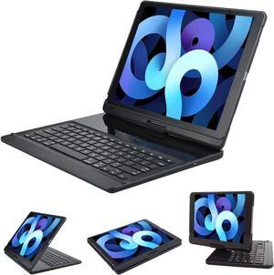 iPad pro 12.9 case with Keyboard 2017 2nd 2015 1st Generation, 360 Rotatable Wireless Folio 180 Swivel Stand Hard Cover Auto Sleep Wake up