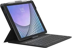 Messenger Folio 2 - Tablet Keyboard & Case for 10.2-inch iPad, 10.5-inch iPad/Air 3, Black