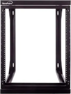 NavePoint 12U Open Frame Server Rack for 19" IT Network Equipment & A/V Devices, Free Standing or Wall Mount Rack with 180 Degrees Gate Swing, Black, Welcome to consult
