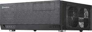 SilverStone Technology Home Theater Computer Case (HTPC) with Faux Aluminum Design for ATX/Micro-ATX Motherboards and New USB Type C Front Port, SST-GD09B-C