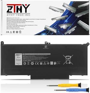 ZTHY 60Wh F3YGT Laptop Battery Replacement for Dell Latitude 12 7000 7280 7290/13 7000 7380 7390/14 7000 7480 7490 P28S P28S001 P73G P73G002 Series DM3WC DM6WC 2X39G KG7VF 451-BBYE 453-BBCF 7.6V 4Cell