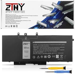 ZTHY 68Wh GJKNX Battery Replacement for Dell Latitude 5480 5580 5280 5590 5490 E5480 E5580 E5490 E5590 Precision 15 3520 3530 Series GD1JP 0GD1JP DY9NT 0DY9NT 5YHR4 451-BBZG 7.6V 4-Cell 8500mAh