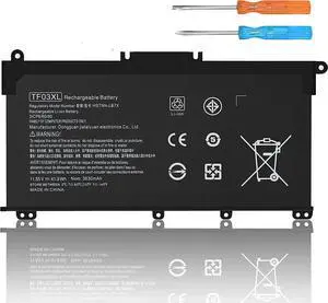TF03XL Battery for HP Pavilion X360 14m-cd0001dx 14m-cd0003dx 15-cc0xx 15-cc1xx 15-cc023cl 15-cc563st 15-cd040wm 17-ar050wm 15-cc 15-cd 15-ck 14-bf 17-ar Series tpn-q190 920070-855 920046-421