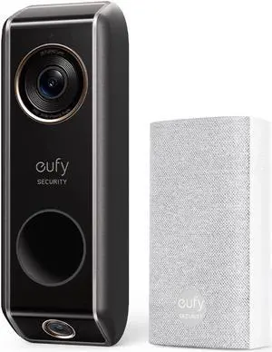eufy Security Video Doorbell (Wired) S330 with Chime, Dual Cam, Delivery Guard, Security Camera, 2K with HDR, No Monthly Fee, 16-24V, 30VA, homebase NOT Supported, Motion Only Alert
