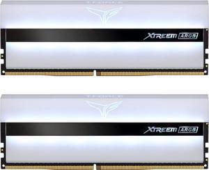 TEAMGROUP T-Force Xtreem ARGB 3600MHz CL18 32GB (2x16GB) PC4-28800 Dual Channel DDR4 DRAM Desktop Gaming Memory Ram (White) - TF13D432G3600HC18JDC01