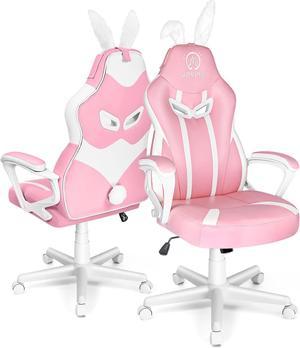 Pink Gaming Chair Computer Gaming Chair for Adults Teens Kids Gamer Chair Video Game Chairs Silla Gamer Ergonomic PC Office Chair with Lumbar SupportPink