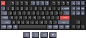 Keychron K8 Pro QMK/VIA Wireless Mechanical Keyboard, Hot-Swappable TKL Custom Programmable Macro Wired Keyboard with Gateron G Pro Brown Switch, RGB Backlit, PBT Keycaps for Mac Windows Linux
