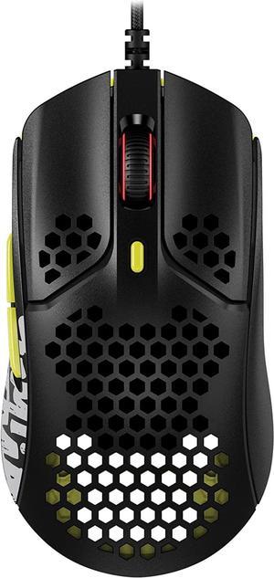 HyperX Pulsefire Haste  Gaming Mouse  TimTheTatMan Edition  Ultra-Lightweight, 59g, Honeycomb Shell, Hex Design, HyperFlex USB Cable, Up to 16000 DPI, 6 Programmable Buttons