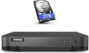ANNKE DVR for Security Camera, 16CH 2MP Lite Hybrid 5-in-1(TVI/AHD/CVI/CVBS/IPC) CCTV Digital Video Recorder, H.265+ Security 16 Channel Surveillance DVR with 2TB Hard Drive, Easy Remote Access ANNKE DVR for Security Camera, 16CH 2MP Lite Hybrid 5-in-1(TVI/AHD/CVI/CVBS/IPC) CCTV Digital Video Recorder, H.265+ Security 16 Channel Surveillance DVR with 2TB Hard Drive, Easy Remote Access