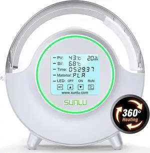 [Manufacturer] SUNLU Filament Dryer with Fan, 2023 Upgraded 3D Printer Filament Dryer Box, Fast Heating, Touch Screen Humidity Detection, Storage Dry Box Dehydrator for 3D Printing, FilaDryer S2 White