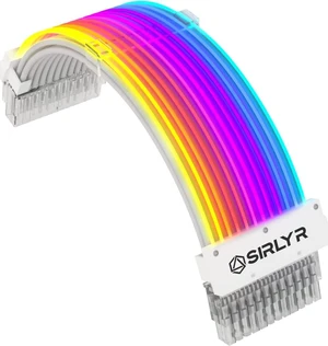Sirlyr RGB PSU Cables,ARGB Motherboard Power Supply Cable,24 Pin Sleeved Cable Extension Kit,Strimer Extension Cable Kit 5V 3Pin Synchronized,Customed White PC Chassis (Transparent Connector) Sirlyr RGB PSU Cables,ARGB Motherboard Power Supply Cable,24 Pin Sleeved Cable Extension Kit,Strimer Extension Cable Kit 5V 3Pin Synchronized,Customed White PC Chassis (Transparent Connector)