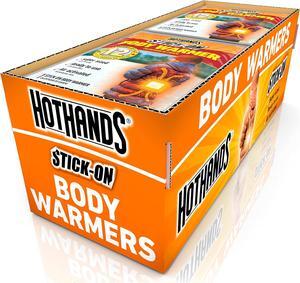 HotHands Body Warmers With Adhesive - Long Lasting Safe Natural Odorless Air Activated Warmers - Up to 12 Hours of Heat - 40 Individual Warmers