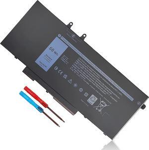 68Wh 4GVMP Laptop Battery Replacement for Dell Latitude 5500 5400 Precision 3540 Inspiron 7590 7591 7791 2-in-1 P84F P84F001 P42E P42E001 P98G001 P80F P80F001 C5GV2 H82T6 W8GMW RF7WM X77XY 7.6V 4-Cell