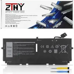 ZTHY 722KK Laptop Battery Replacement for Dell XPS 13 9300 (2020), XPS 13 9310 (2020), XPS 13 9380 (2020) P117G P117G002 P117G001 Series 0WN0N0 WN0N0 02XXFW 2XXFW FP86V 7.6V 52Wh 6800mAh