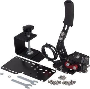 PC Racing Game USB Handbrake for 16Bit SIM for Racing Games, Compatible with G27 G29 G920 G923 T500 T300 Simulate Linear HandbrakeWith Fixing Clip and Plate