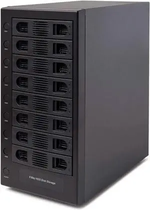 8 Bay Tool Less Tray Hot Swappabe 2.5" 3.5" SATA Non Raid External USB 3.0 Enclosure SY-ENC50119
