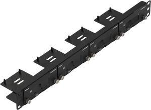 UCTRONICS Front Removable 1U Rack Mount for Raspberry Pi, with 4 Mounting Brackets for Raspberry Pi 4B, 3B+/3B, and Other B Models, Welcome to consult