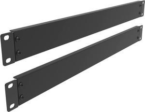 Jingchengmei 2 Pack 1U Metal Disassembled Blank Panel 1U Rack Mount Spacer for 19in Server Rack Enclosure or Network Cabinet, Black (ABPA2PC)
