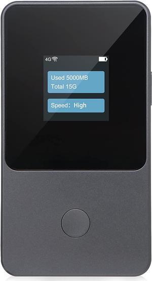 Metaspot T8 4G LTE WiFi Hotspot,Portable Mifi Router,U.S. 50GB & Global 3GB Free Data Preloaded for Travel in 130+Countries,300+Carrier Access,12h Long Battery Life,No Contract or SIM Card Required
